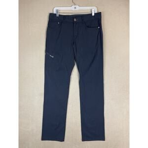 QOR Pants Mens 32x32 Black Hike Bike Performance Cargo Regular Fit Stretch UPF50